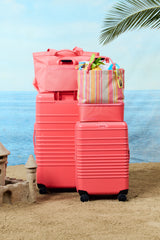 BÉIS x poppi The Large Check-In Roller in Glossy Fruit Punch
